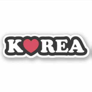 Korea Love Heart Sticker