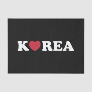 Korea Love Heart Tissue Paper