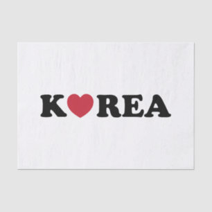 Korea Love Heart Tissue Paper