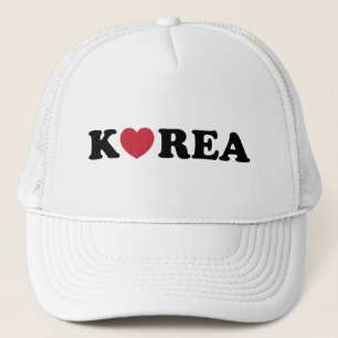 Korea Love Heart Trucker Hat