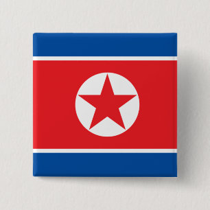 korea north 15 cm square badge
