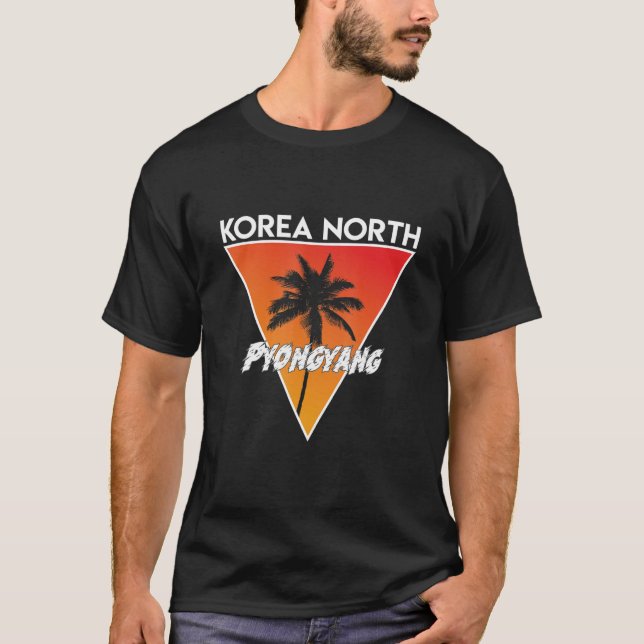 Korea North With Sunny Colours T-Shirt (Front)