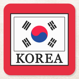 Korea Square Paper Coaster