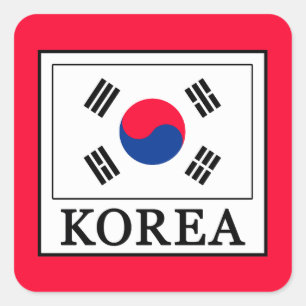 Korea Square Sticker