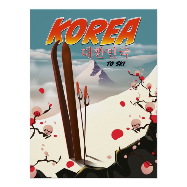 Korea to ski poster (Front)