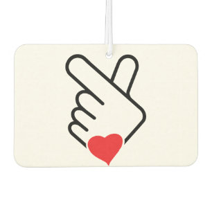 Korea v finger, wave or Korean hand. Kop. Car Air Freshener