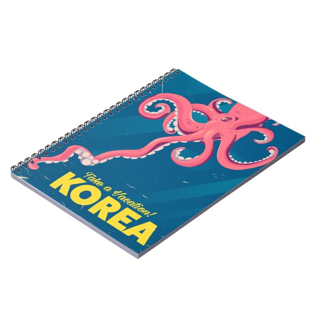 Korea Vacation poster Notebook (Left Side)
