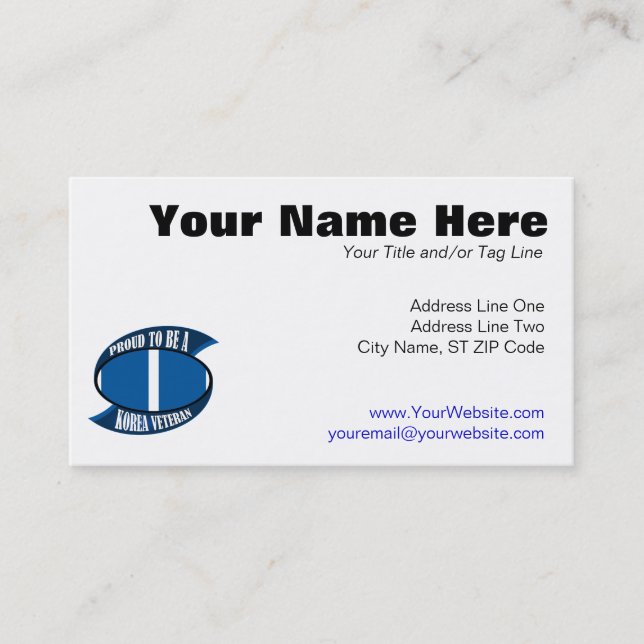 Korea Vet Business Card (Front)