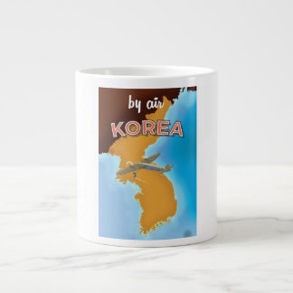 Korea vintage travel poster print large coffee mug