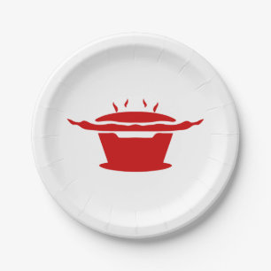 Korean BBQ (고기구이) Sign Paper Plate