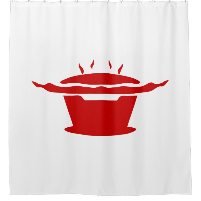 Korean BBQ (고기구이) Sign Shower Curtain (Front)