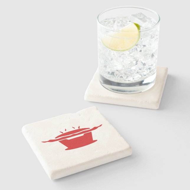 Korean BBQ (고기구이) Sign Stone Coaster (Side)