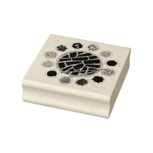 Korean BBQ Barbecue Roast Bulgogi Banchan Food Rubber Stamp