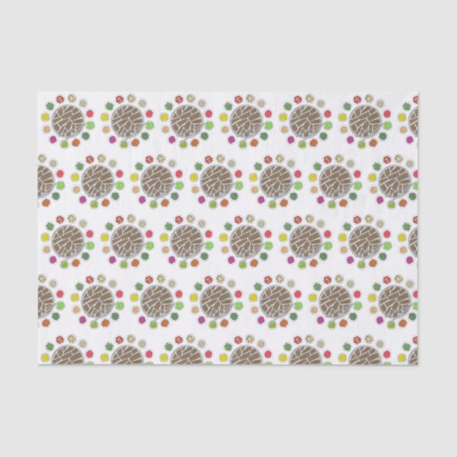 Korean BBQ Barbecue Roast Bulgogi Banchan Food Tissue Paper (Front)