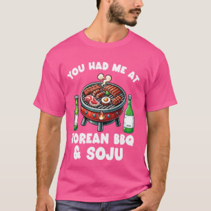 Korean BBQ Funny Korean Barbecue Food Lover Asian T-Shirt
