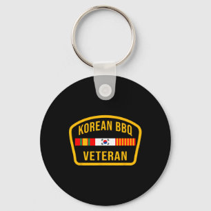 Korean Bbq Veteran Funny Food Lover Gym Cheat Day Key Ring