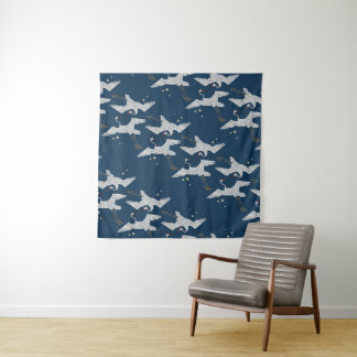 Korean bird pattern tapestry