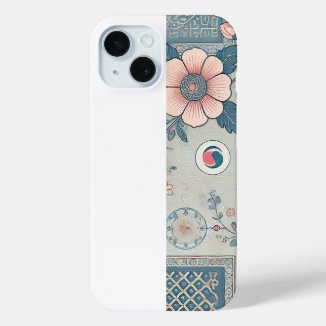 Korean Blossom Art iPhone Case (Back)