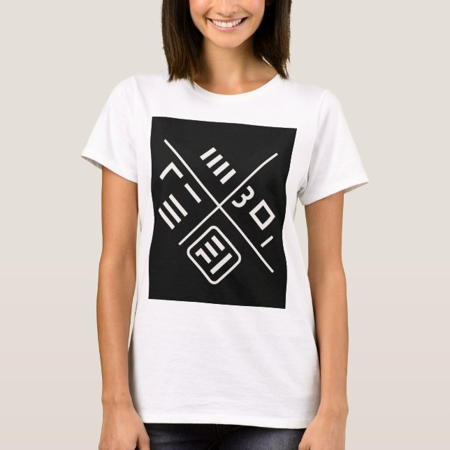  Korean Calligraphy Art" T-Shirt (Front)
