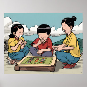 Korean Children Playing - Kid's Toys Poster