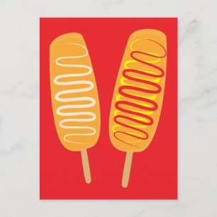 Korean Corn Dogs Postcard