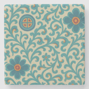 Korean Dancheong Pattern Coaster Hanok-Inspired