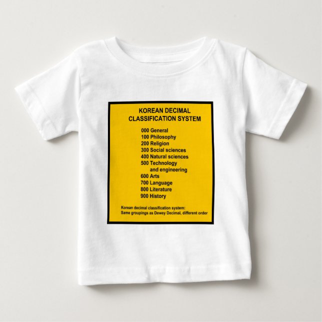 Korean Decimal System Baby T-Shirt (Front)