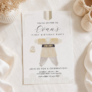 Korean Dol First Birthday Hanbok Invitation