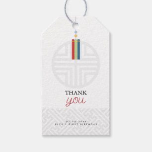 Korean Doljanchi rectangle favour tag