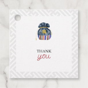 Korean Doljanchi square favour tag