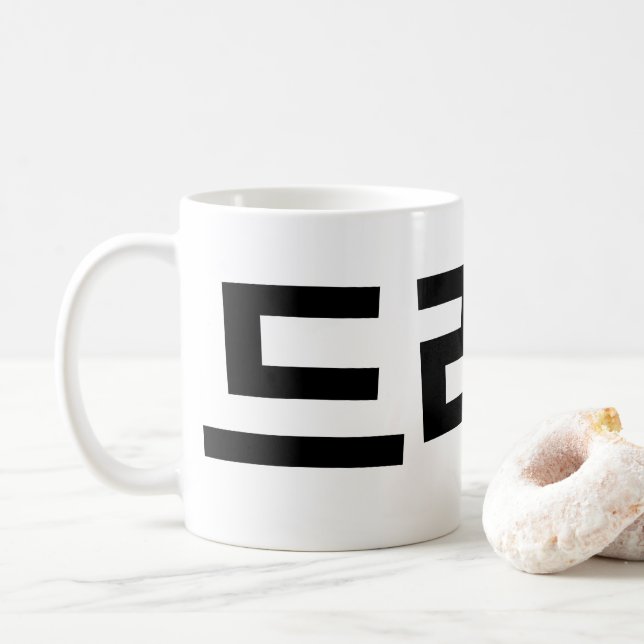 Korean Drama 드라마 Korea Hangul Language Coffee Mug (With Donut)