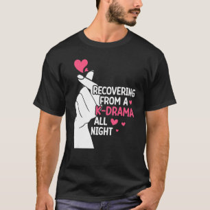 Korean Drama All Night Love K-Pop Finger Heart Kdr T-Shirt
