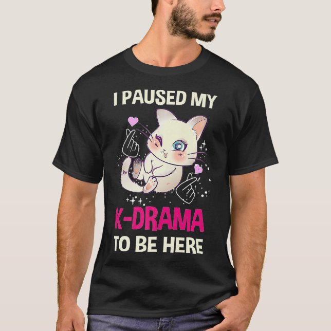 Korean Drama Kdrama Finger Heart Design tv  T-Shirt (Front)