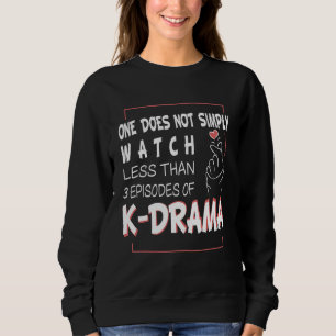 Korean Drama Kdrama Finger Heart Saying 1 Sweatshirt