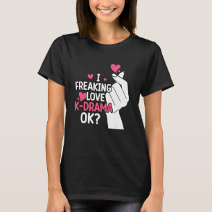 Korean Drama Love K Pop Finger Heart Kdrama South  T-Shirt