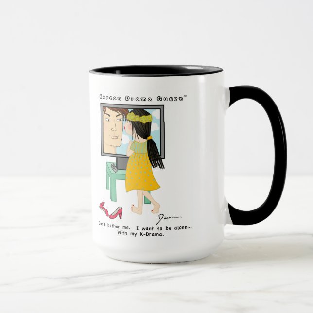 Korean Drama Queen™ K-Drama Mug "Don't Bother Me" (Right)