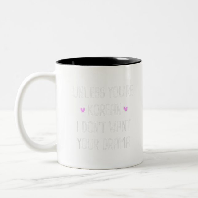 Korean Drama Shirt K-Drama Merchandise Kdrama Gift Two-Tone Coffee Mug (Left)