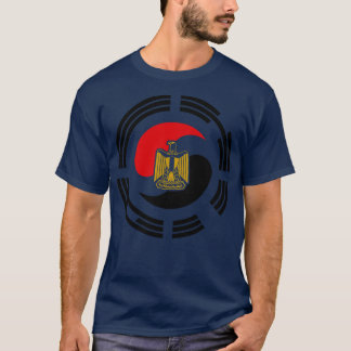 Korean Egyptian Multinational Patriot Flag T-Shirt