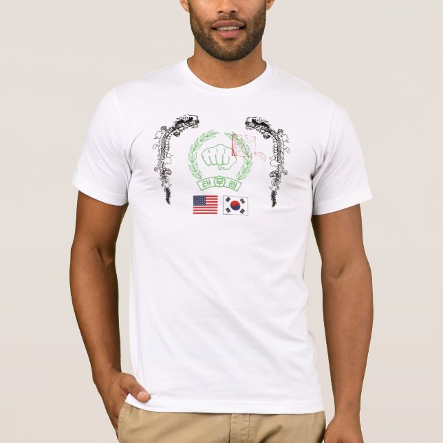Korean Fist and Dragons T-Shirt (Front)