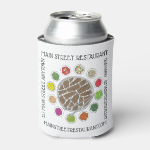 Korean Food Barbecue BBQ Roast Bulgogi Banchan Can Cooler