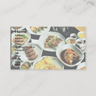 Korean food business card