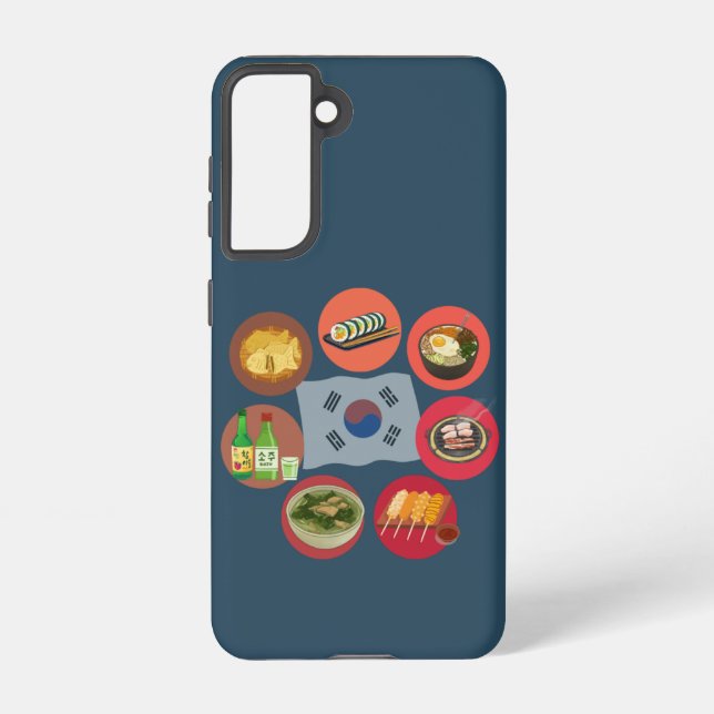 Korean food phone case (Back)