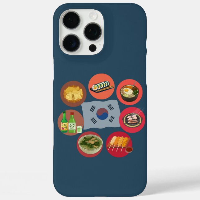 Korean food phone case (Back)