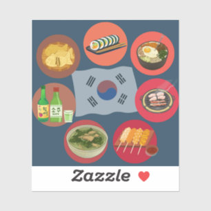 Korean food sticker