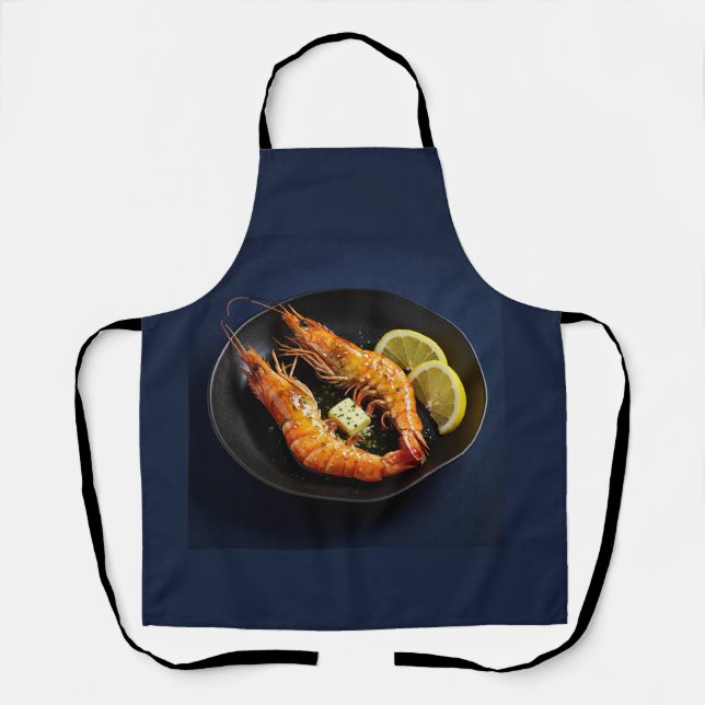 Korean Grilled King Prawn (Daegae Gui) Apron (Front)