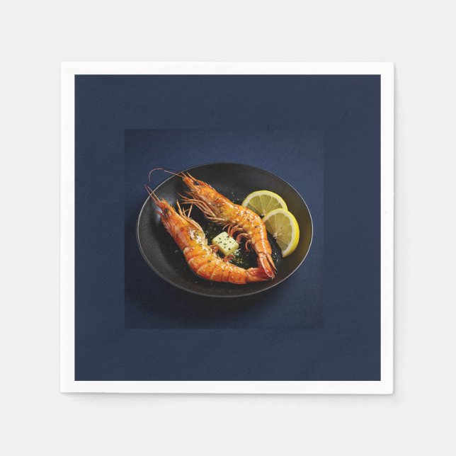 Korean Grilled King Prawn (Daegae Gui) Napkin (Front)