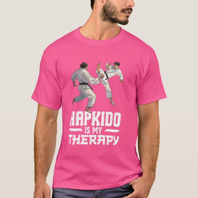 Korean Hapkido Uniform Martial Arts Fighting Hapki T-Shirt (Front)