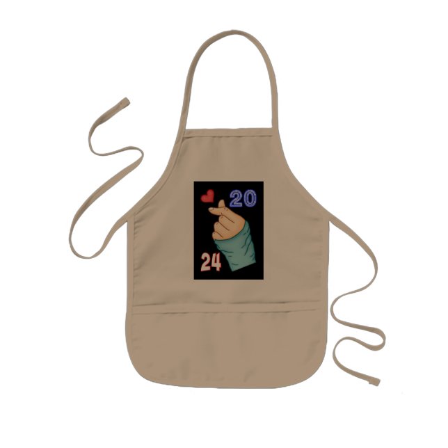 Korean Heart 2024 Kids Apron (Front)