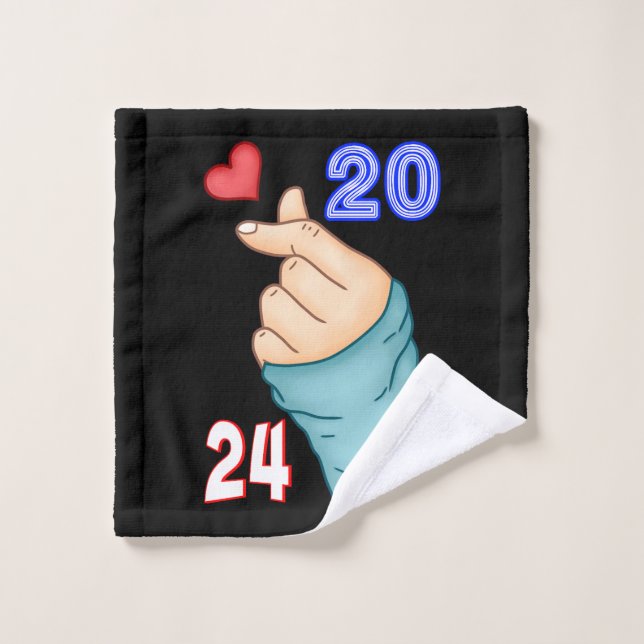 Korean Heart 2024 Wash Cloth (Wash Cloth)