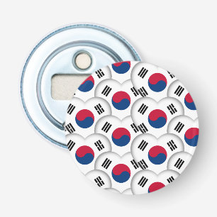 Korean Hearts & Korean Flag /South Korea Bottle Opener